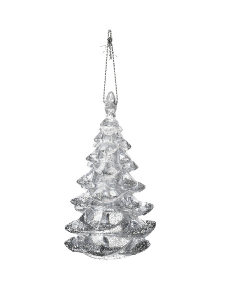 Zawieszka bombka 5,5x9,5cm SANTA LILA