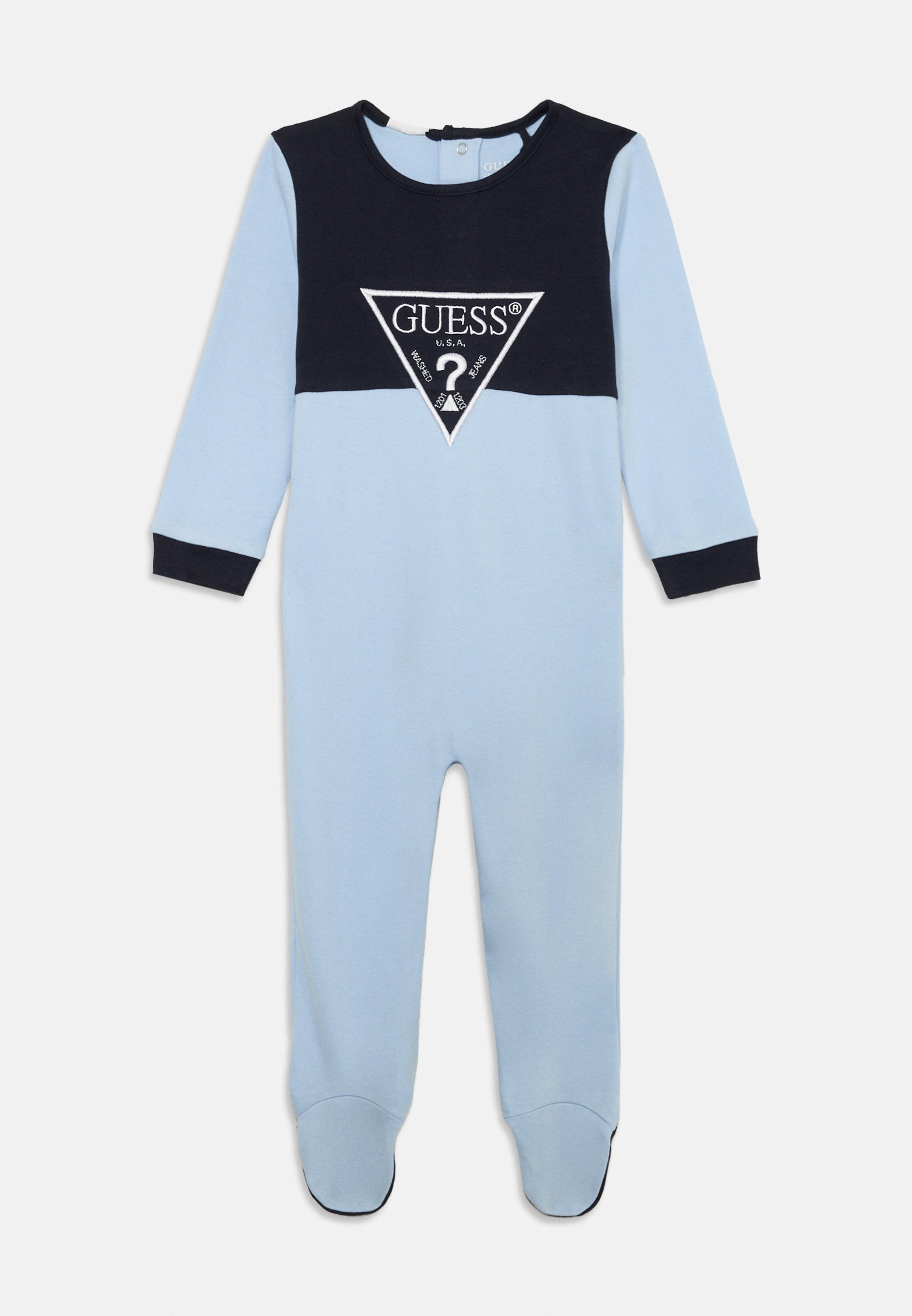 Guess BABY INTERLOCK OVERALL UNISEX - Pyjama's - blauw licht