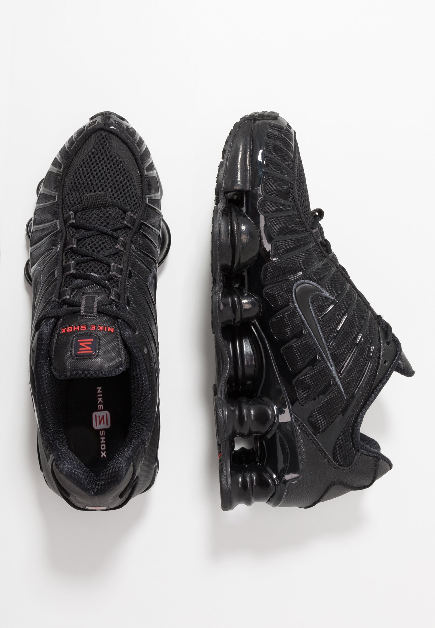 Nike Sportswear SHOX TL - Sneakers - zwart/metallic hematiet/max oranje