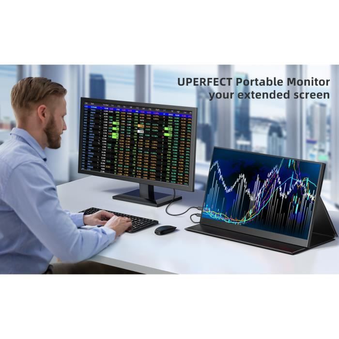 Monitor portatile - CDISPLAY - 17,3 pollici - Risoluzione 2K - IPS - Tempo di risposta 9 ms