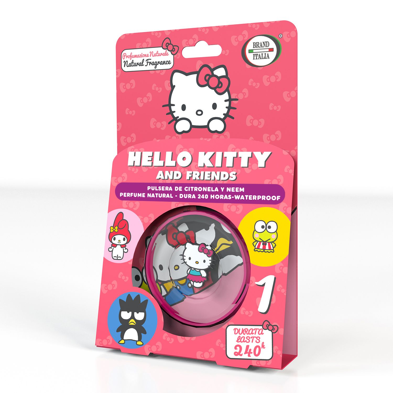 Náramok proti komárom Hello Kitty a priatelia Repelenty a protikomáre