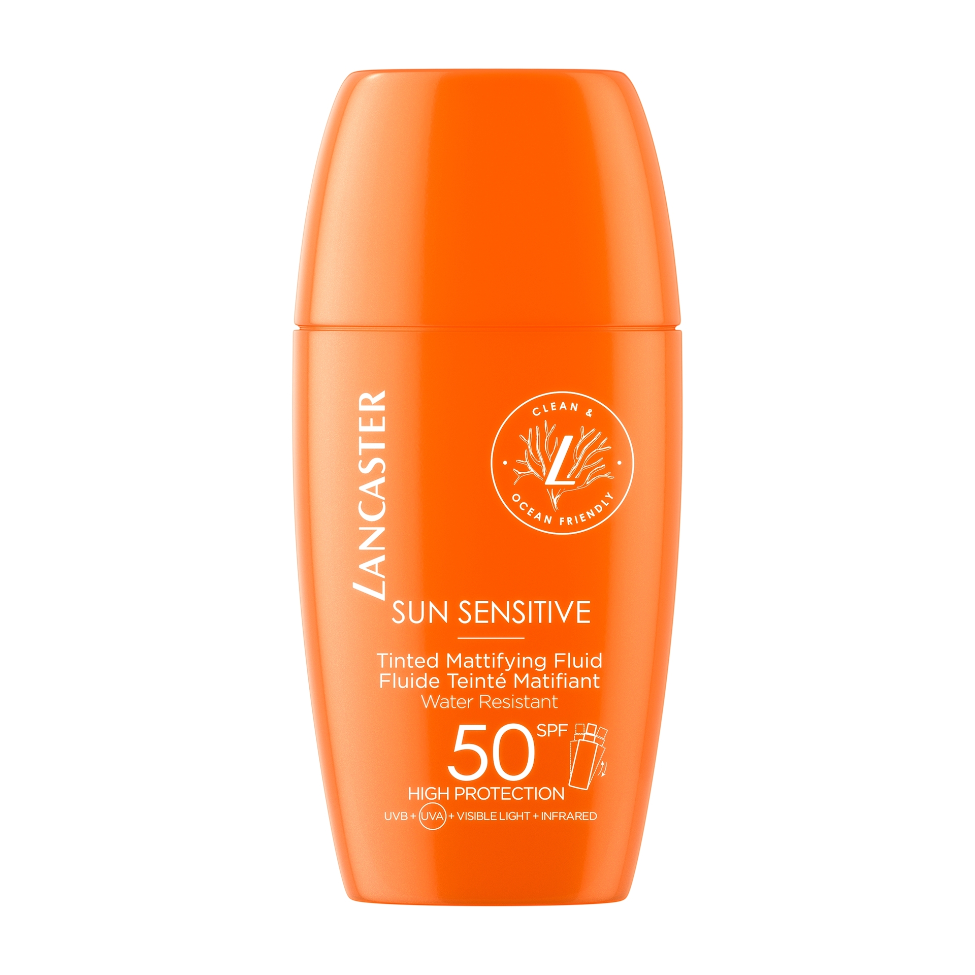 Sun Sensitive tonirani matirajući fluid SPF50 30 ml - Lancaster