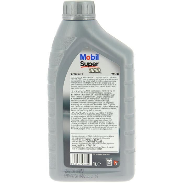 Aditivo para aceite MOBIL SUPER 3000 X1 Fórmula FE - Sintético / 5W30 / 1L