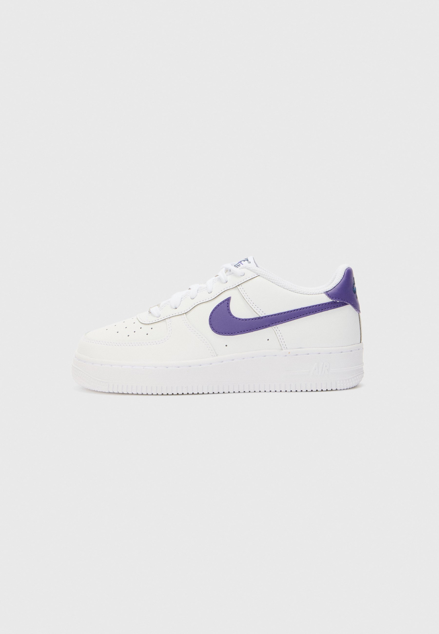 Nike Sportswear AIR FORCE 1 UNISEX - Sneakers - wit/court purple/midnight navy