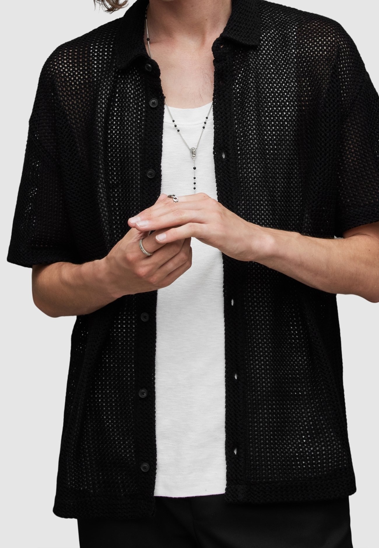 AllSaints Hemd - schwarz