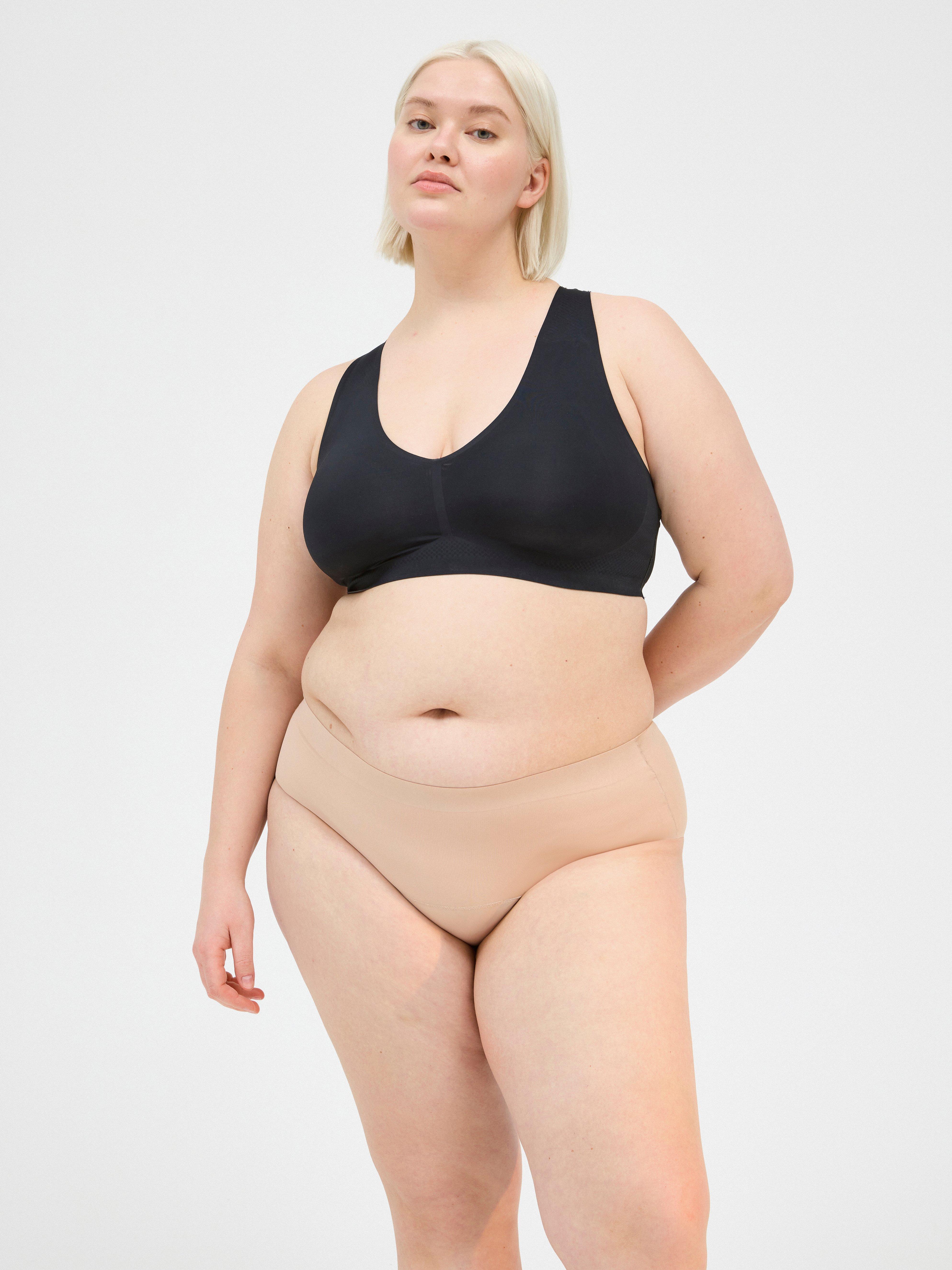 Menstruační kalhotky s vysokou absorpcí – obepínající boky – Female Engineering Beige