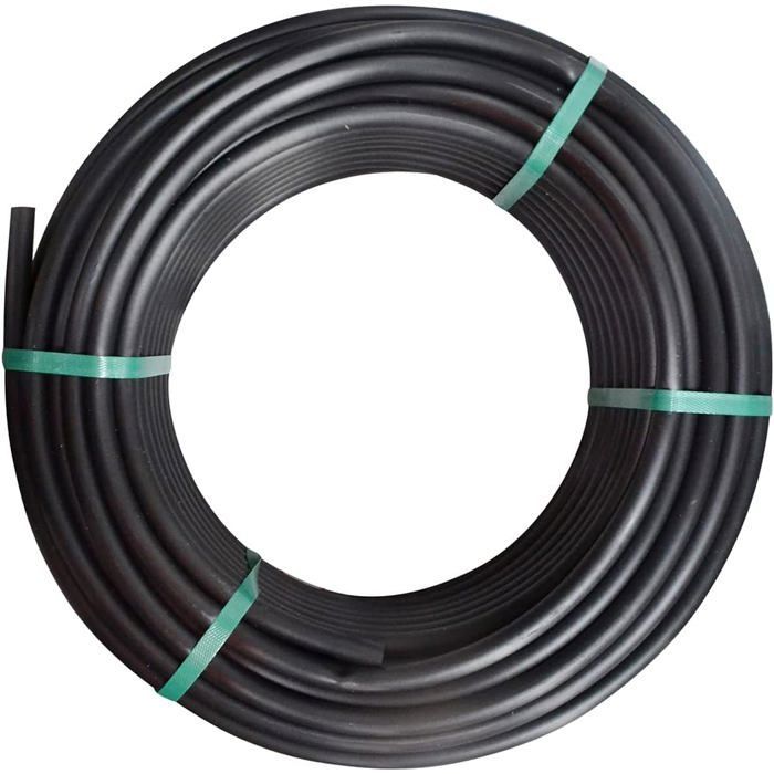 Drip irrigation tubing - Unperforated - Ø 13 x 16 mm - 25 m - Polyethylene - Black - Customizable - UV resistant