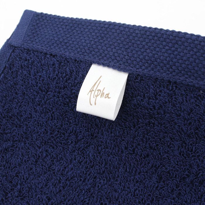 Set of 2 bath towels 90x150 cm ALPHA navy blue