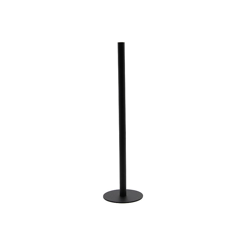 Candelabro Home Crown de 15 x 50 cm, de metal negro mate.