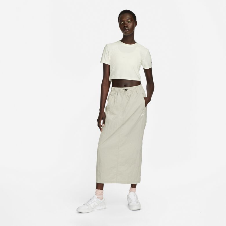 Air crop top met korte mouwen