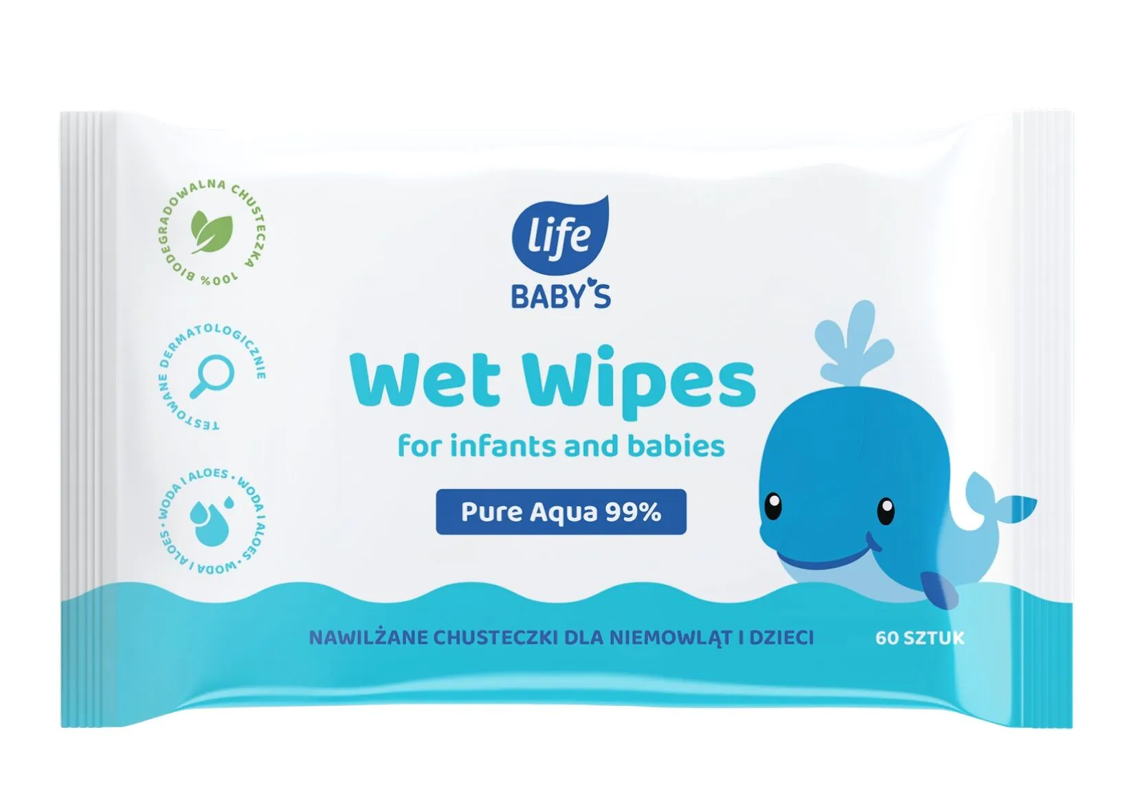 Life Babys chusteczki dziecięce Aqua 60 szt