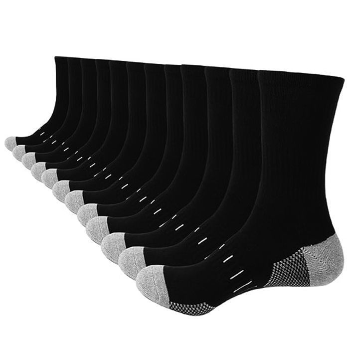 Men's Socks Sizes 43-46 and 39-42, Men's Winter Sport Socks, Men's Knee-High Socks, 6 Pairs