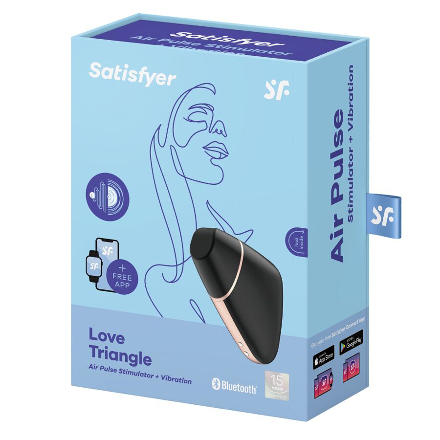 Satisfyer Liebesdreieck Luftimpuls-Stimulator + Vibration