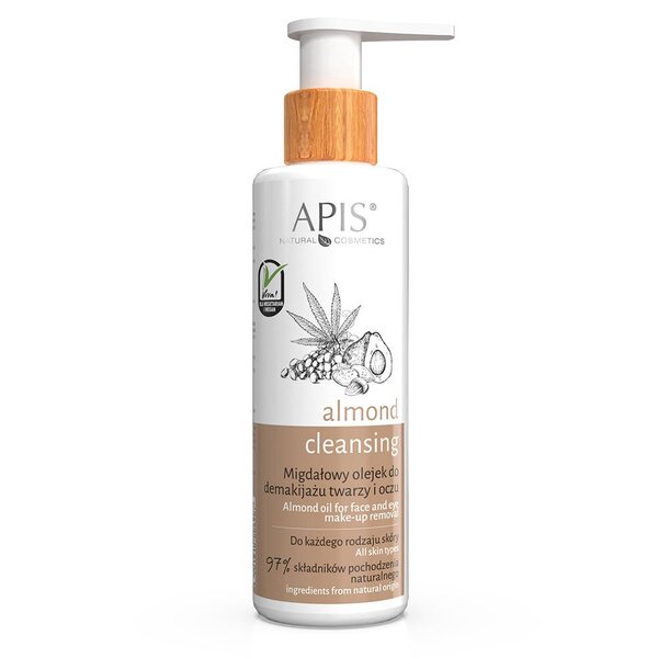 APIS Mandelolje for fjerning av sminke i ansikt og øyne 150 ml