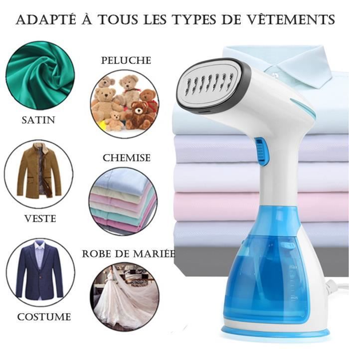 Marchelec Défroisseur Vapeur à main 1500W 280ML,Steamer Portable pour Vêtements