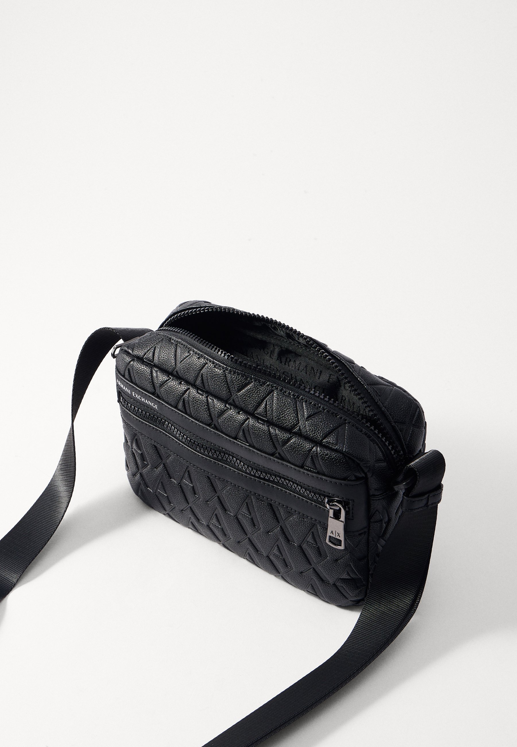 Armani Exchange LIAM CROSSBODY TAS UNISEX - Crossbodytas - zwart