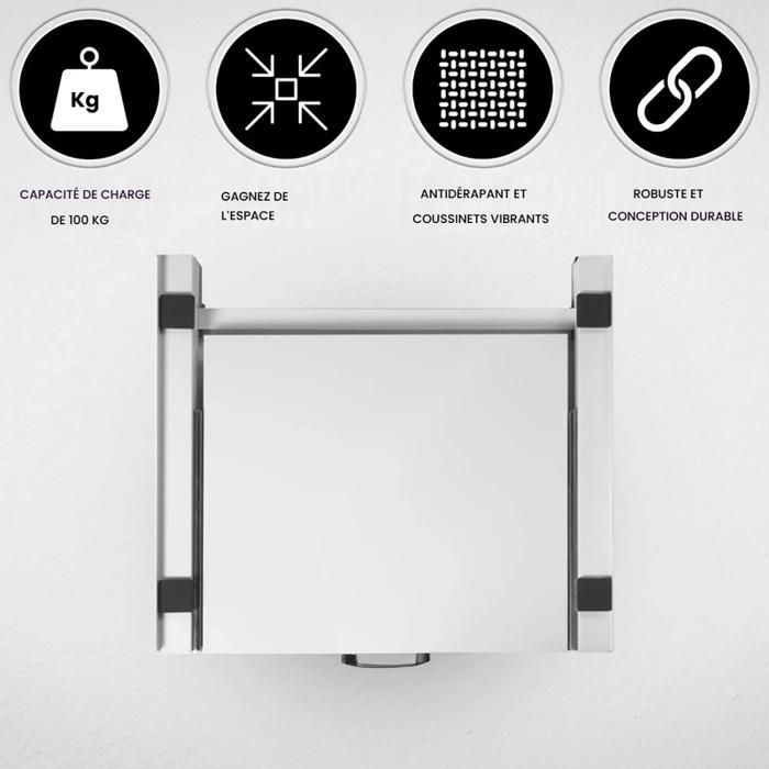 Stacking kit - Fimei - Washing machine and dryer - 60 cm - Sliding shelf - Quick installation