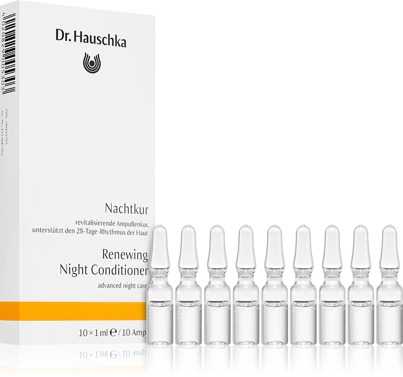 Ampolas de Renovação Noturna para Cuidados Faciais Dr. Hauschka