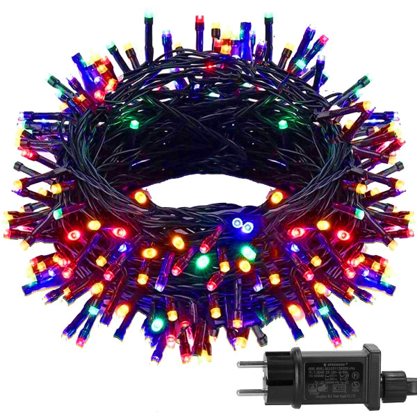 Lampki choinkowe 27,5 m multikolor 500 LED oświetlenie IP44