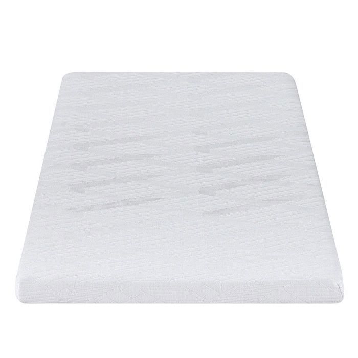 Cubrecolchón de 90x190 cm, 5,3 cm de grosor, espuma viscoelástica, funda elástica extraíble, base antideslizante - PLUME