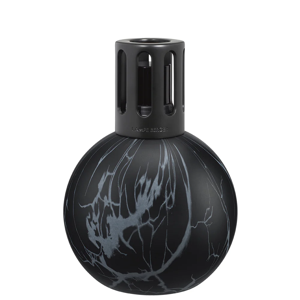 Lampe Marbrures Noire - Lampada Catalitica