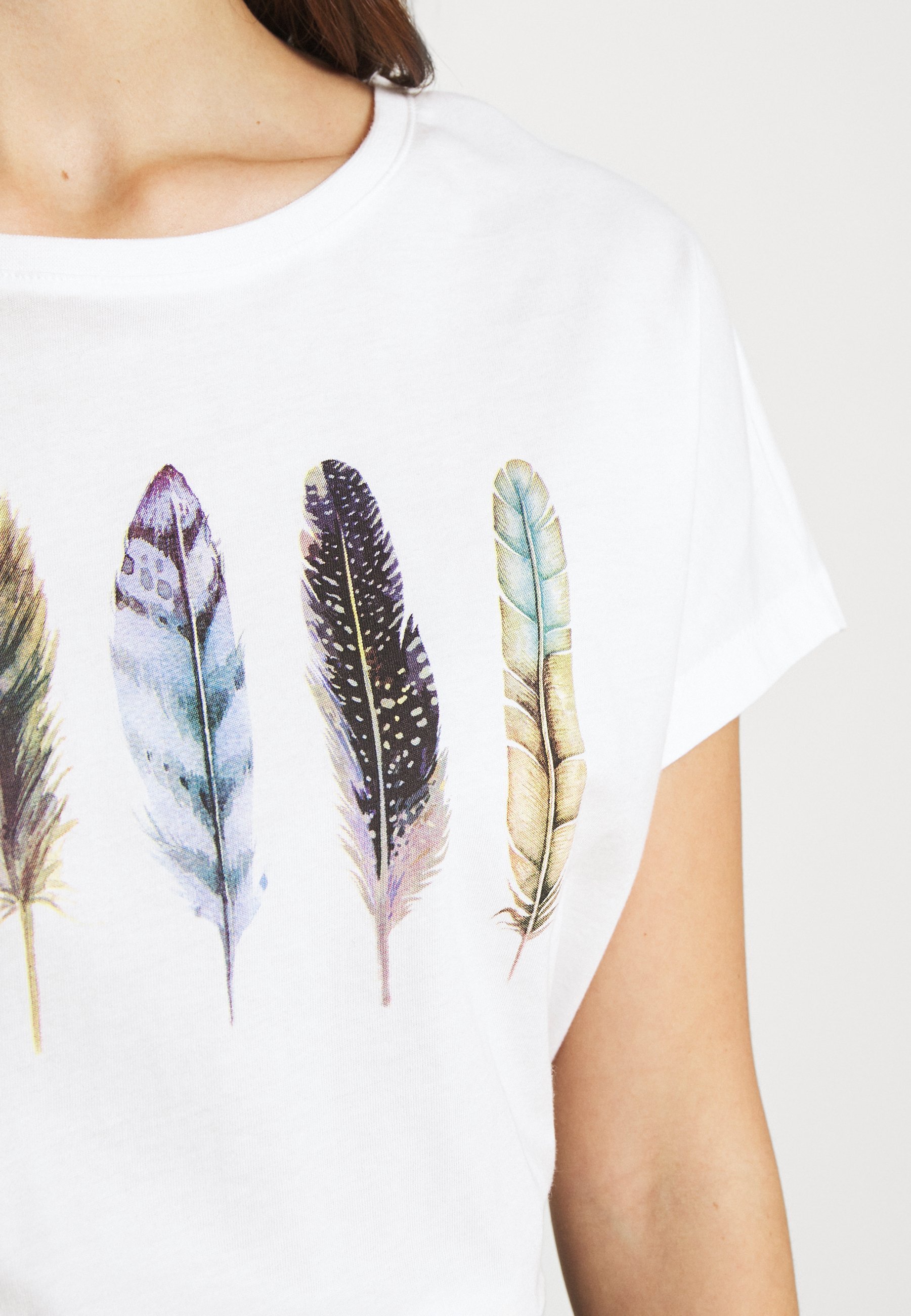 Even&Odd Print T-shirt - wit