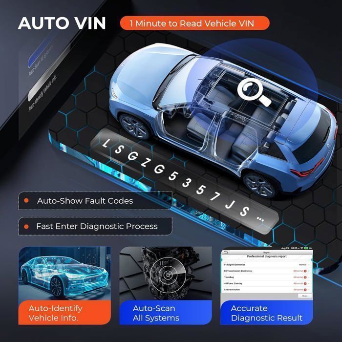 Lancering van de CRP129X Plus autodiagnosetool voor alle diagnosesystemen (OBD2-scanner) in het Frans