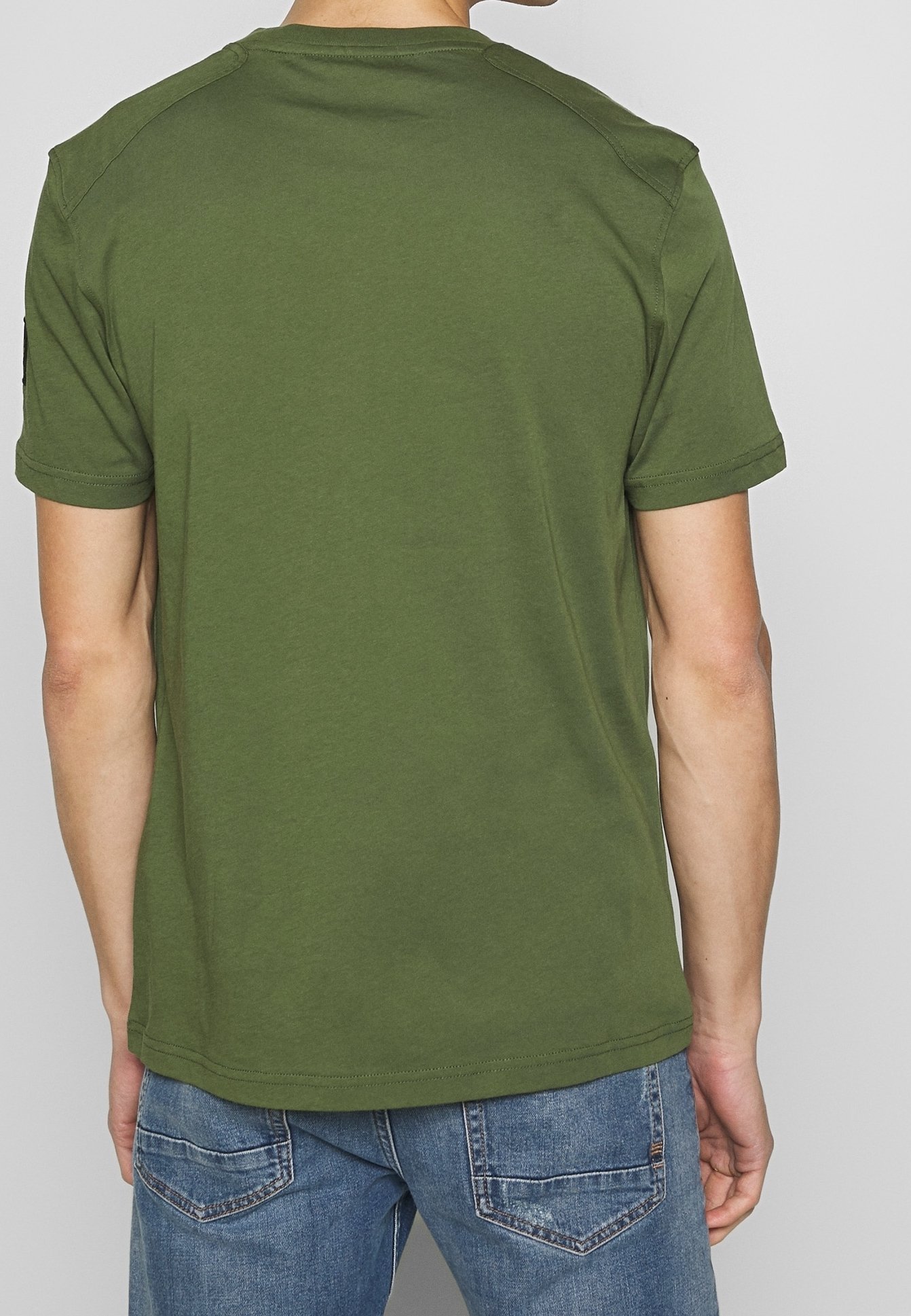 Belstaff Basic T-shirt - gemêleerd olijfgroen