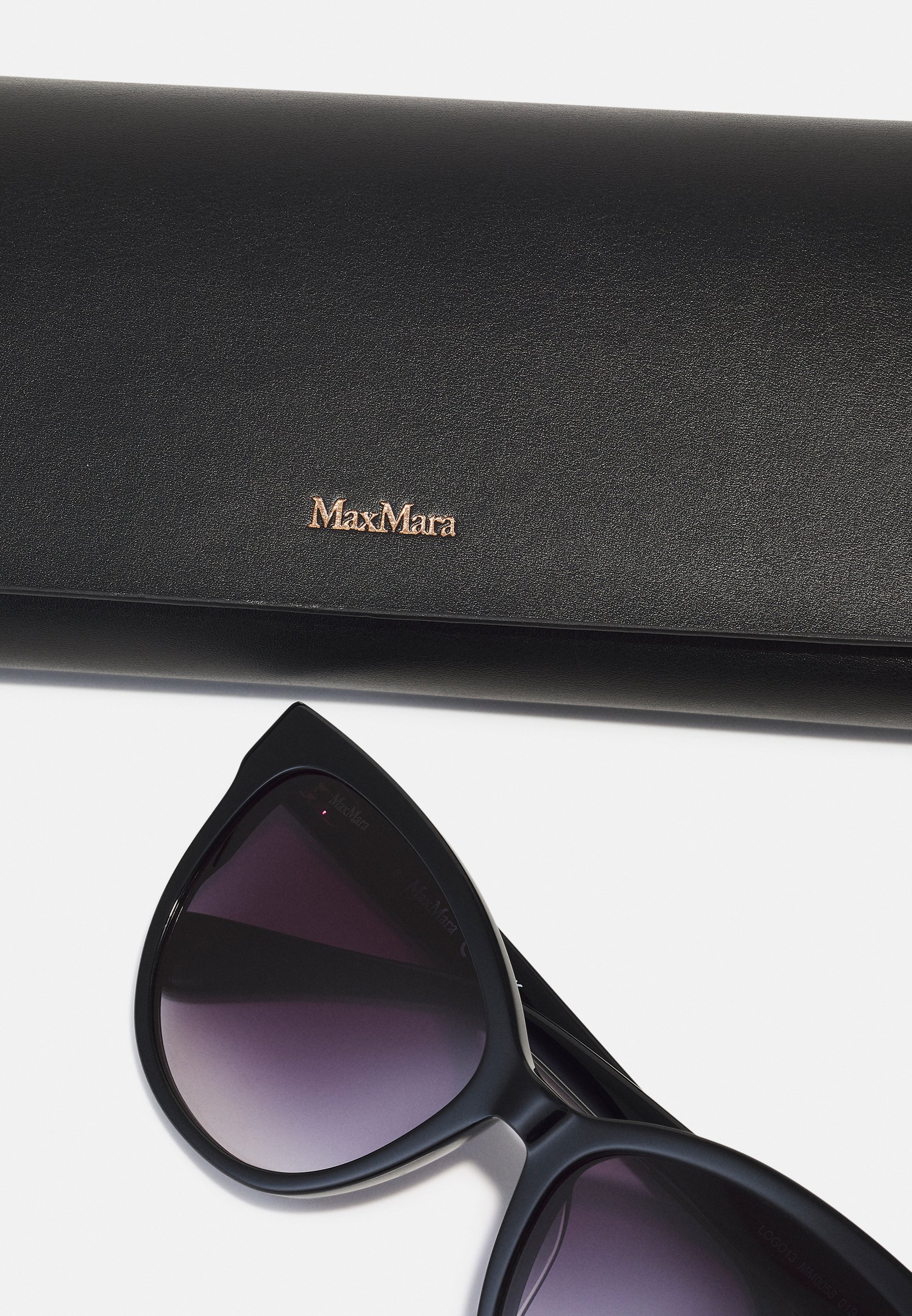 Max Mara Sonnenbrille – glänzend schwarz