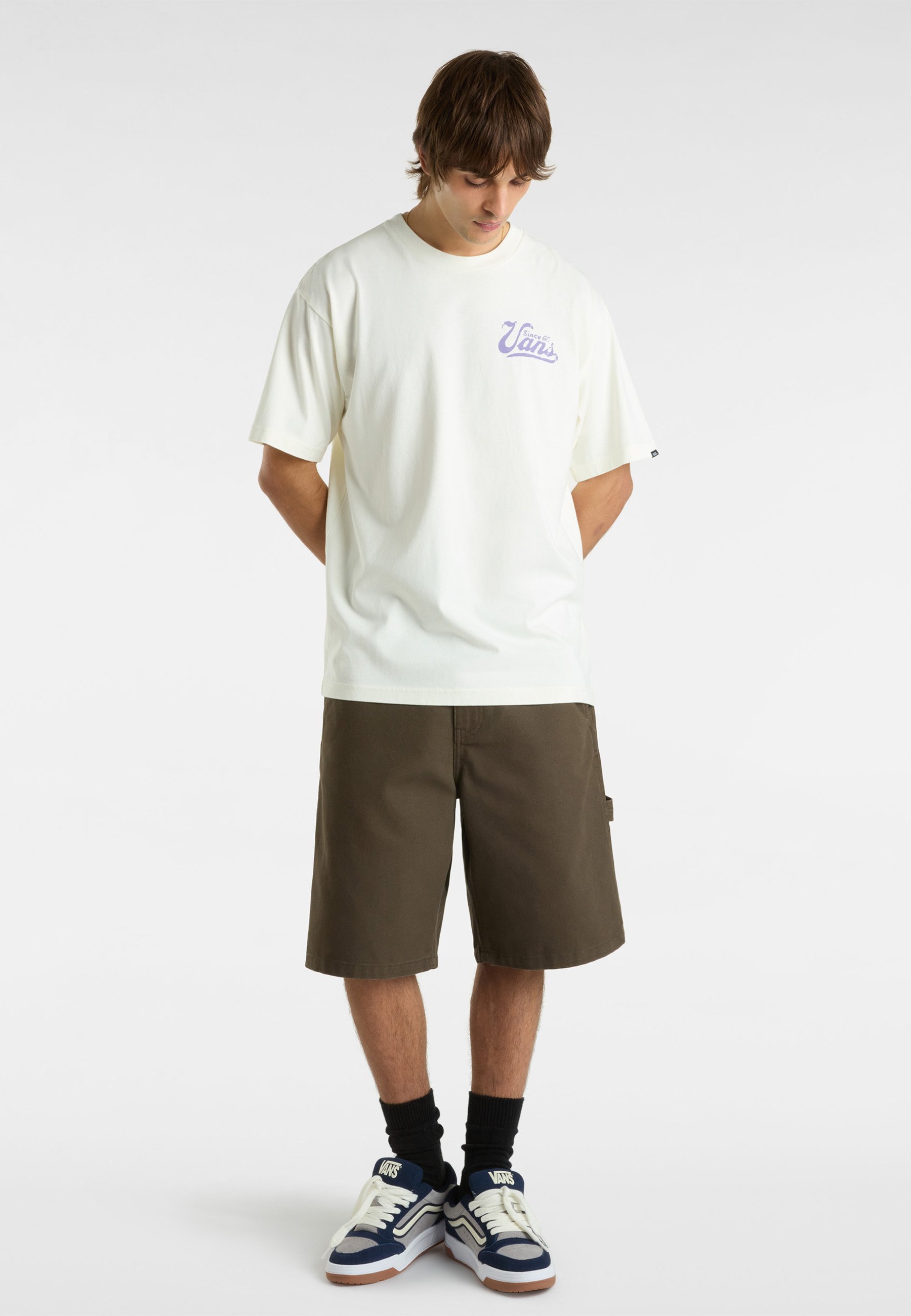 Pantaloncini Vans DRILL CHORE CARPENTER LOOSE FIT CANVAS - caffè turco