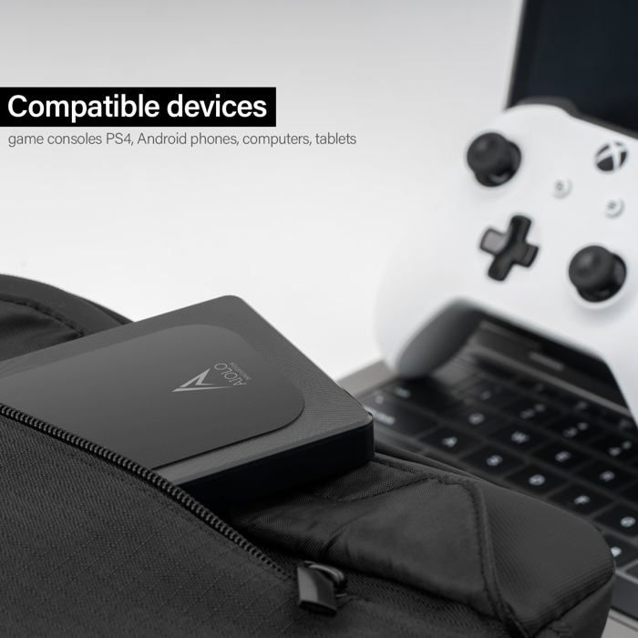 Disco rígido externo - ZIG-ZAG TERRITORIES - 500 GB - USB 3.0 - Ultrafino - Compatível com PS4/Xbox/PC
