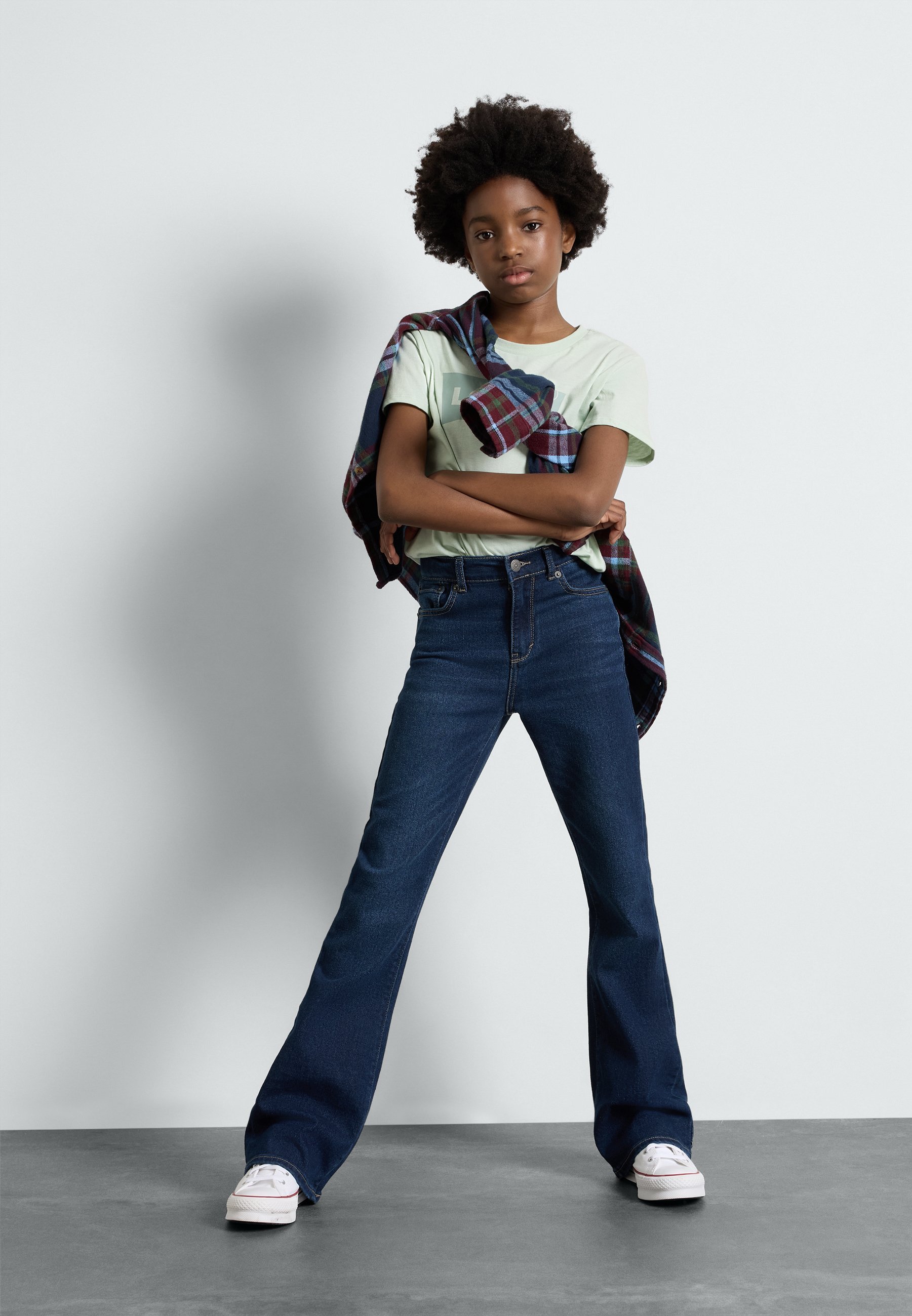 Levi's® 726 HIGH RISE FLARE - Laienevate teksadega teksad - tumesinine denim