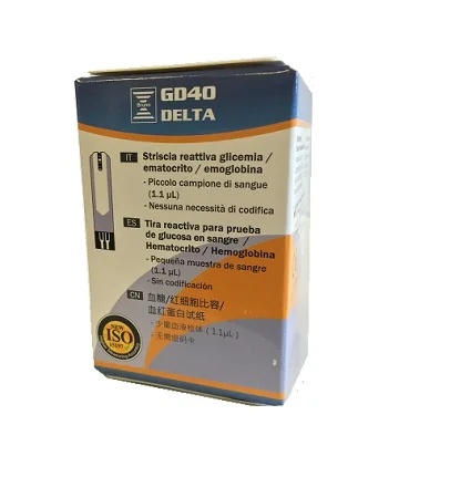 BRUNO FARMACEUTICI Bruno GD40 Bandelettes de test Delta 25 pièces