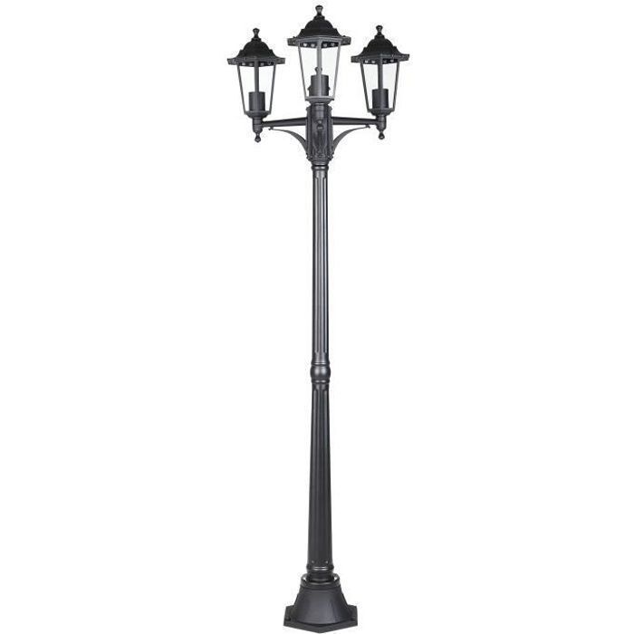 Lámpara de pie para exteriores - MONZANA - Willow - 6 superficies de cristal - IP44 - Aluminio fundido y cristal
