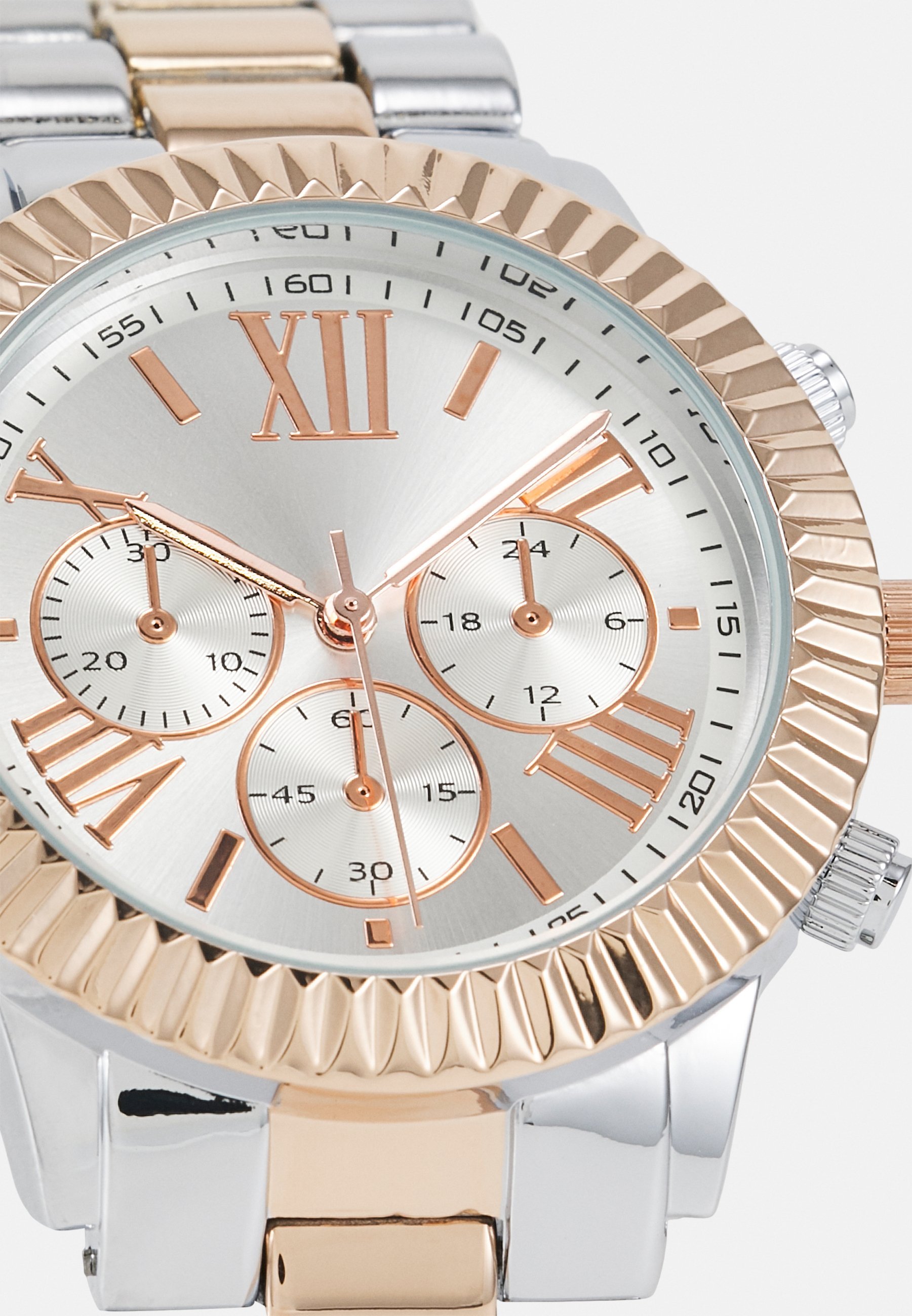 Anna Field horloge - zilverkleurig/roségoudkleurig