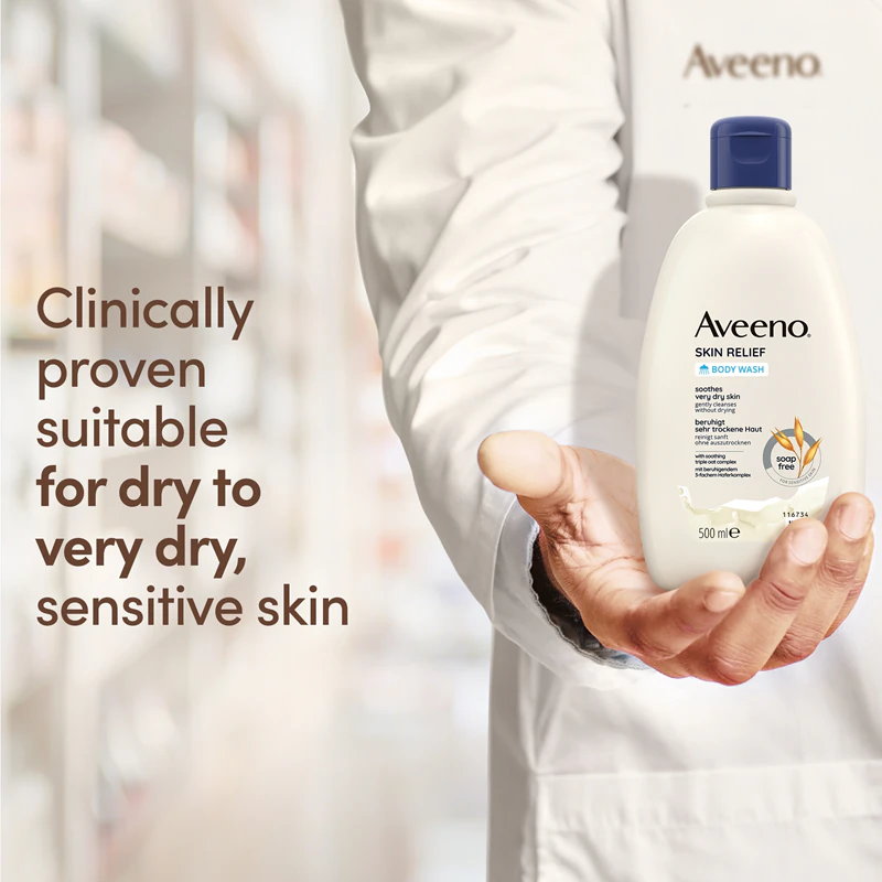 Aveeno Gel de Banho Suavizante para Alívio da Pele