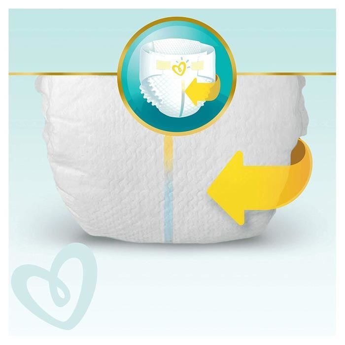 Pampers Premium Protection couches New Baby Taille 1 (2-5 kg), Lot de 2 (2 x 44 pièces)