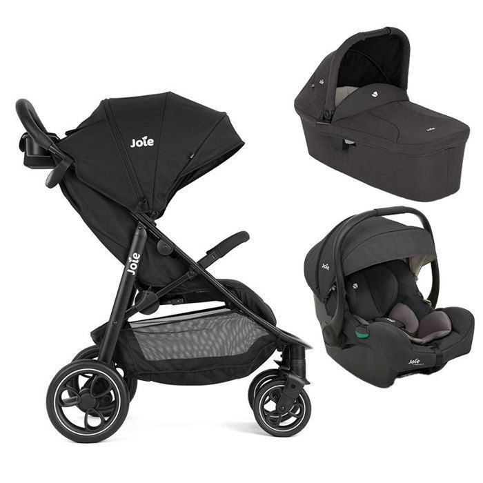 JOIE - Trio Litetrax Cochecito I-gemm 3 Silla de coche Ramble Capazo - Shale Joie