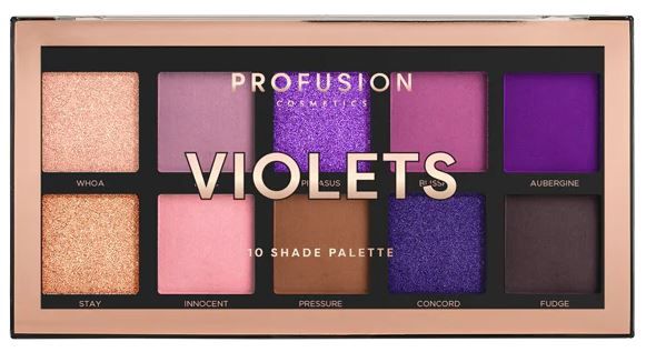 Paleta sjenila za oči Violets 10 nijansi Palete sjenila za oči i šminka