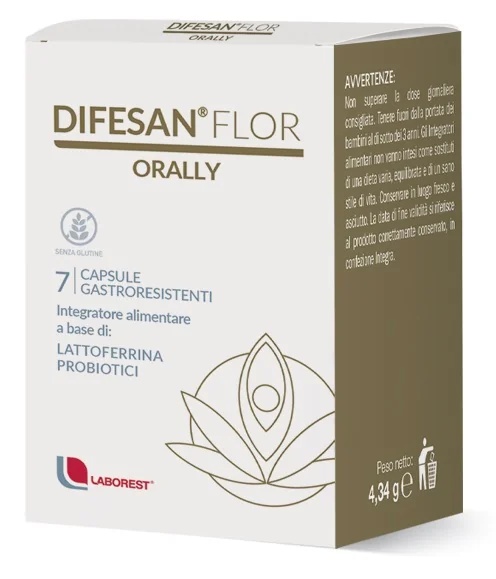LABOREST Difesan Flor Oral 7 capsules Ferments lactiques et lactoferrine