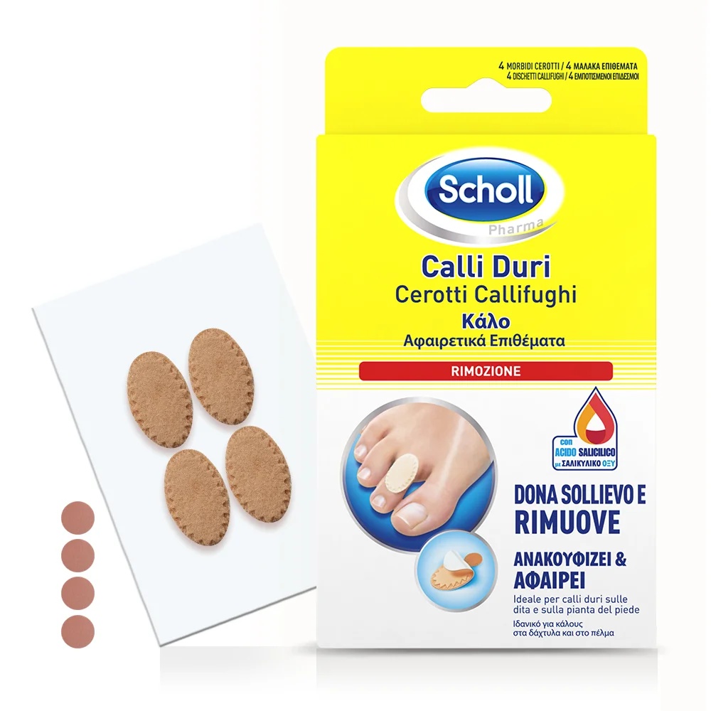 Patchs anti-callosités SCHOLL Scholl : 2 patchs + 2 disques anti-callosités et anti-cors