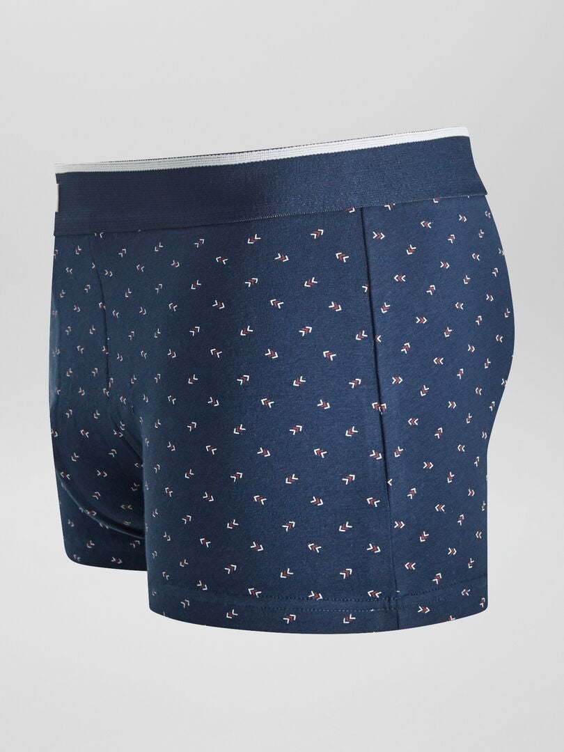 Conjunto de 3 bóxers elásticos - AZUL