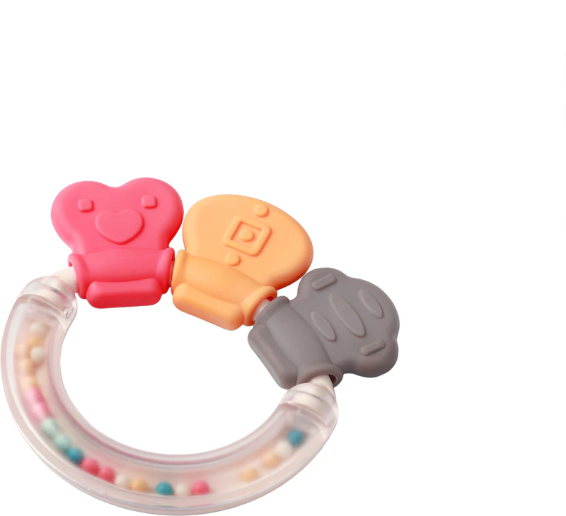 BabyOno hrkálka s hryzátkom 3m+ hryzátko s hrkálkou
