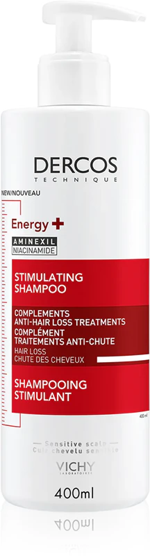 Shampoo energizante e fortalecedor antiqueda Vichy Dercos
