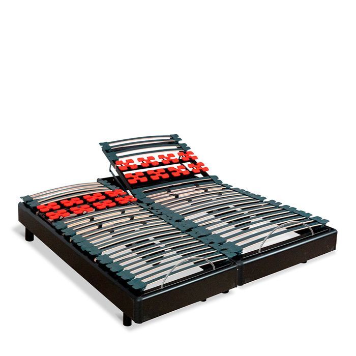 Conjunto doble: Colchón de espuma viscoelástica + Bases de cama eléctricas Bodysoft (2 x 70 x 190 cm)