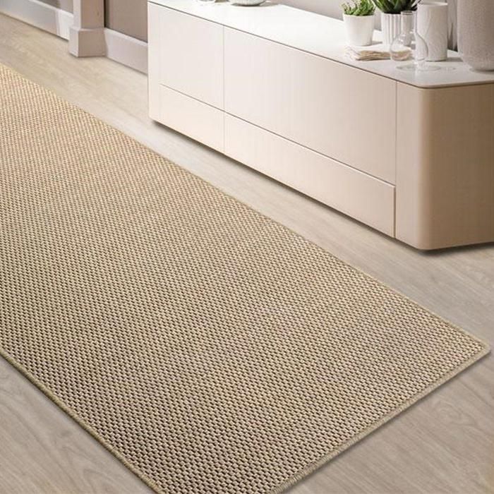 Tapis de couloir Kalkutta Aspect Sisal Beige 200 x 50 cm
