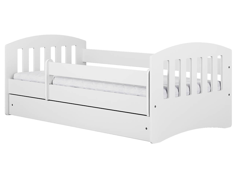 Łóżko Classic1 140x80 z szufladą białe