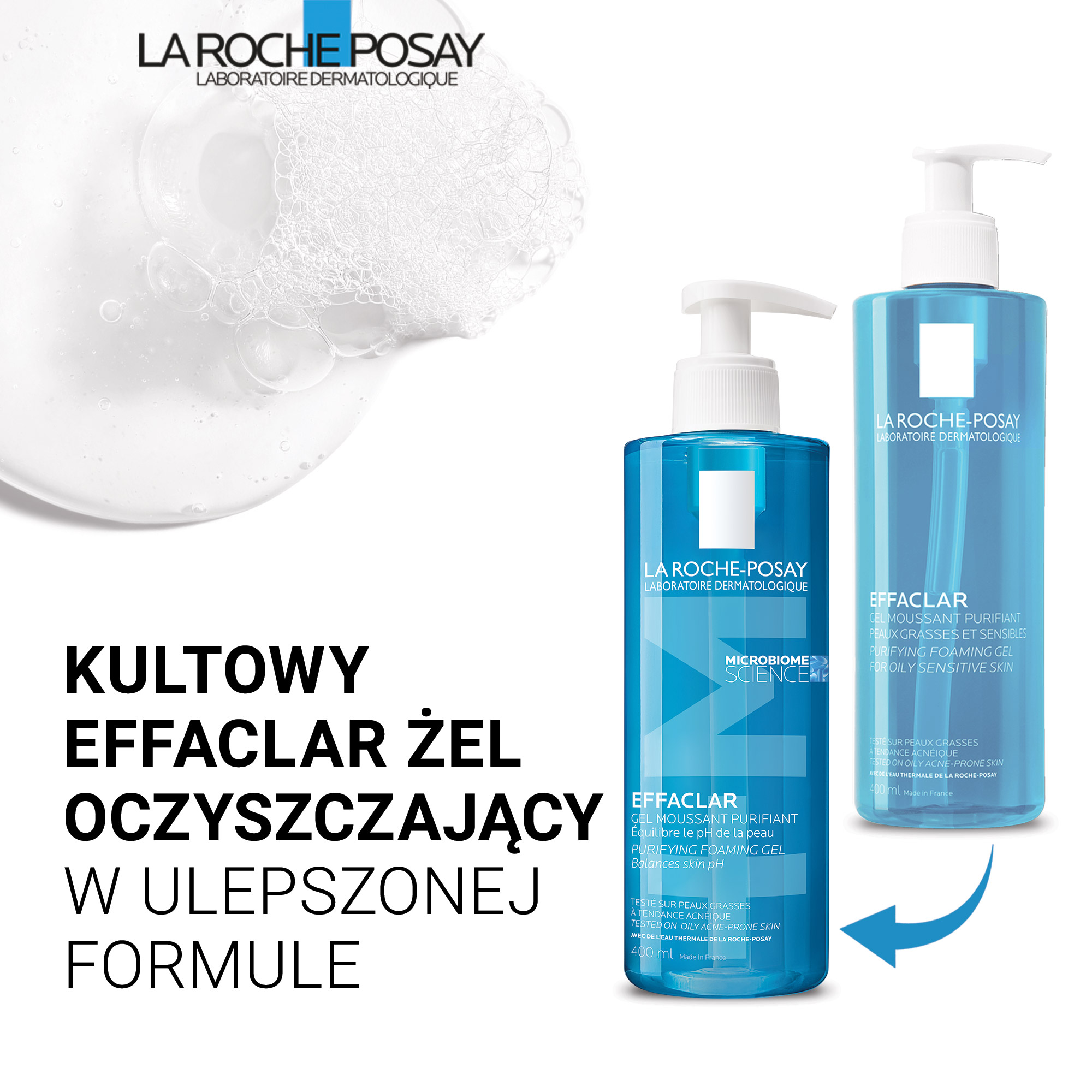 La Roche-Posay Effeclar -kasvojenpuhdistusgeeli 400 ml