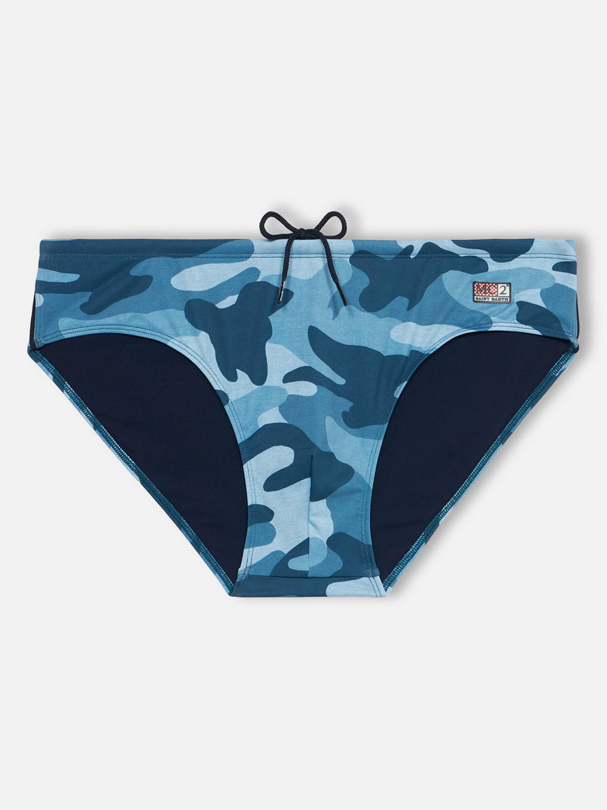 Cayo herre badebukser i camouflage-denim