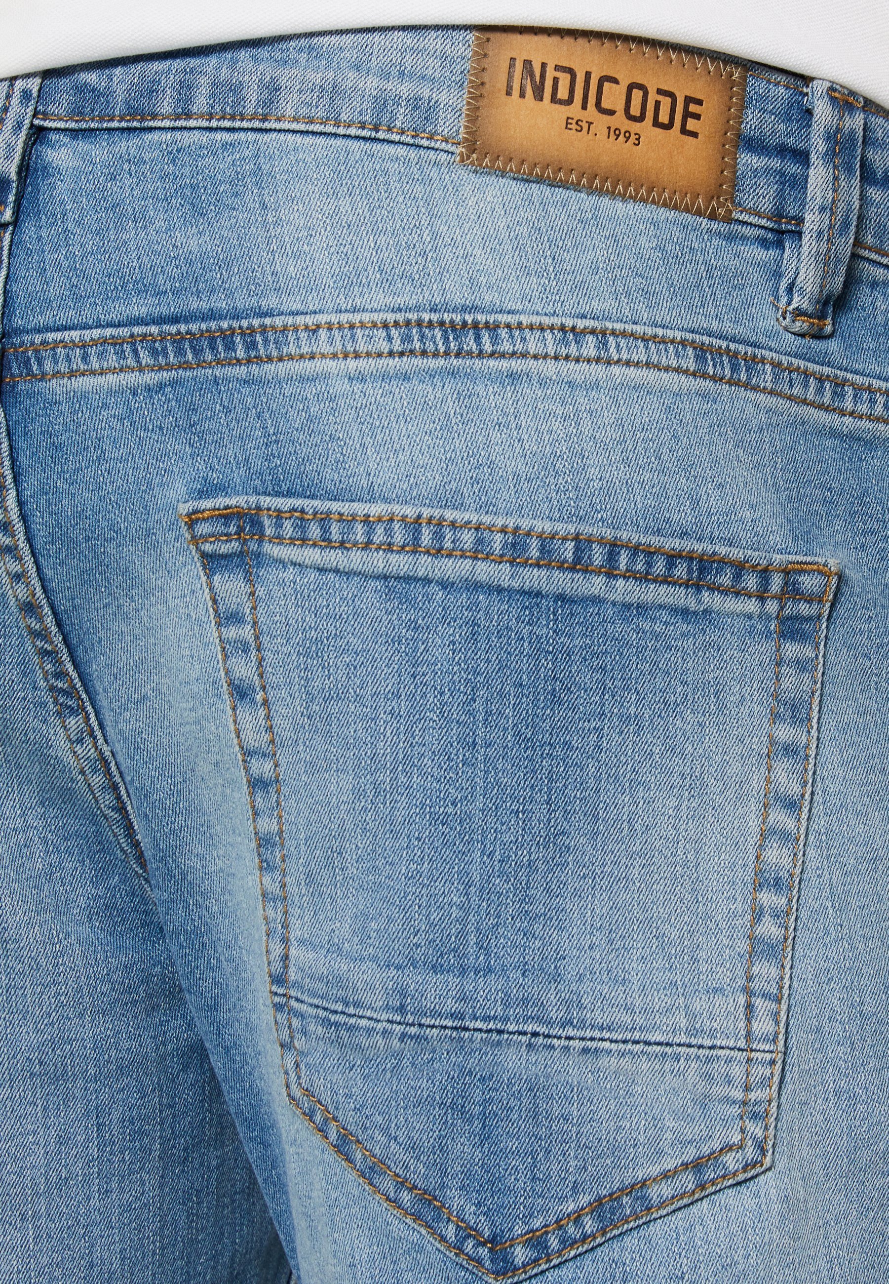 INDICODE JEANS Jean slim - délavage bleu